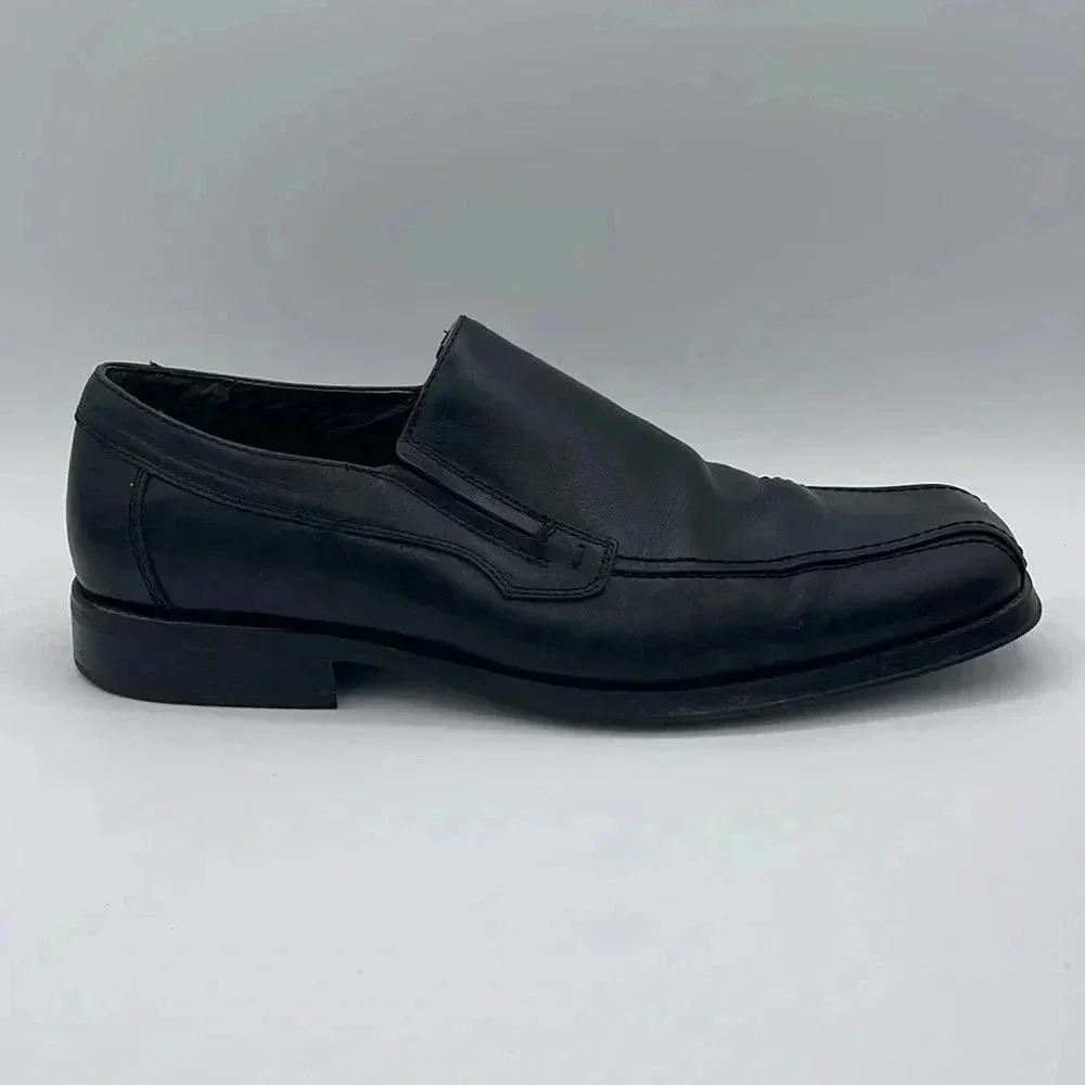 Natha Studio Leather Slip On Loafers, black